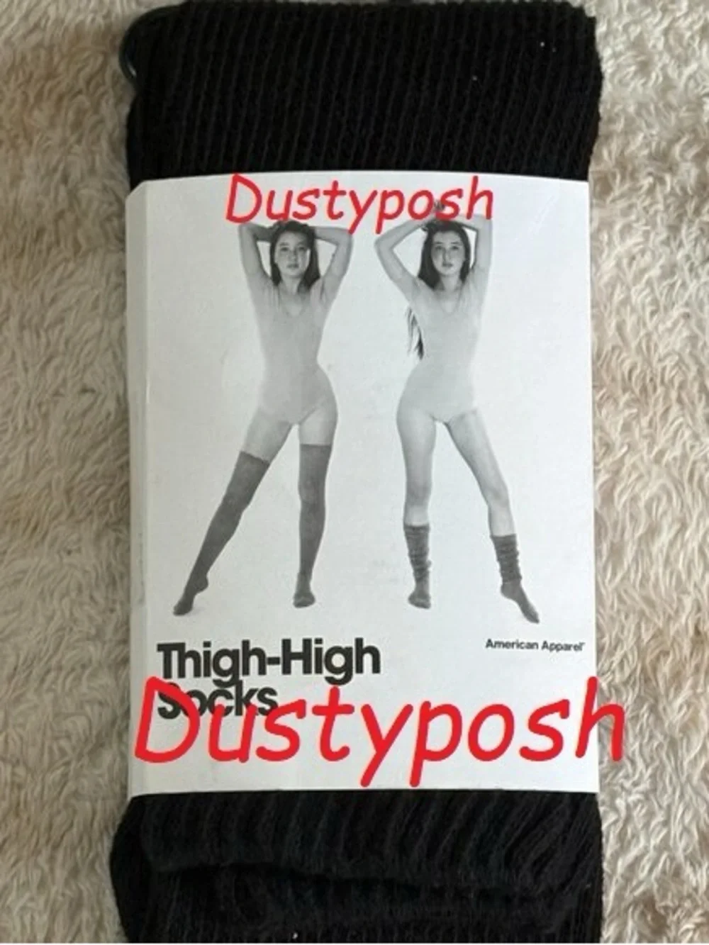 American Apparel Thigh High Over The Knee Socks Vintage Deadstock Y2K Old School